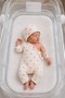 Reverse Stitched Heart Pattern Special Design Off-The-Shoulder Premature Jumpsuit (45 Cm, 50 cm)