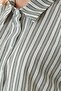 Striped Tie Front Crop Shirt - 7