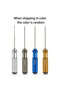 Four pieces Color Top Quality Titanium Nitride TiNi Hex Driver Wrench Screwdriver 1 Piece 1.5mm/2mm/ - 3