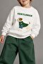 Boy's 3 Thread Fabric Animal Printed Cotton Sweatshirt - 3