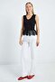 Lace V-Neck Slim Fit Blouse - 4