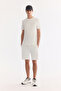 Men's Ecru Crew Neck Printed Viscose Blended Bi-Stretch Interlock Regular Fit T-Shirt A61Y1043 - 6
