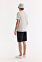 Men's Gray Crew Neck Printed Bi-Stretch Interlock Regular Fit T-Shirt A61Y1067 - 4