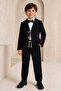 Boy's 4-Piece 100% Cotton Suit with Jacket and Bow Tie - 3