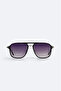 Black Square Frame Polarized Sunglasses B008804