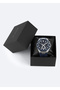 Men's Navy Blue Gift Boxed Silicone Cord Wristwatch B009043 - 4