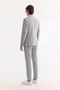 Men's Gray Mono Collar Double Slit Unlined Comfort Fit Jacket A61Y4009 - 3