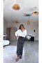 Black Leopard Patterned Lined Tulle Skirt