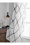 Fixed Pleat 100x130cm white Sheer Curtains White Korean Simple Mesh Veil for Living room, Bedroom - 3