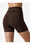Slim Fit High Waist Belt Detailed Sports Biker Leggings - 4