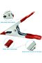 6inch 8PCS 8PCS 2/4/6inch Metal Spring Clamps Tent Clips with Rubber Tips Heavy Duty Spring Metal Cl - 3