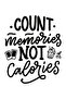 Unisex Kitchen Apron Count Memories Not Calories Printed Comfortable Cut Daily Cooking Modern Stylish Comfortable - 4