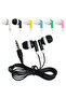 black 100pcs Low Cost Earphones Disposable 3.5MM In Ear Wired Stereo Earphone for Museum School Libr - 3