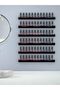 black Nail Polish Wall Rack: 4 Shelves 15 Inch Black Acrylic Nail Polish Organizer for 48-66 Bottles - 7