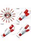 6inch 8PCS 8PCS 2/4/6inch Metal Spring Clamps Tent Clips with Rubber Tips Heavy Duty Spring Metal Cl - 6