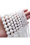 8mm(around 45pcs) White Matte Stone Beads Round Loose Spacer Beads for Jewelry Making DIY Bracelet N - 2