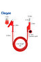 1m Cleqee P1037 2PCS 4mm Banana Plug To Alligator Clip Test Leads Kit Crocodile Clamps Multimeter Ca - 2