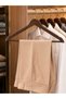 12 Pieces Wooden Look Hangers Premium Series Clothing Shirt Hanger Brown with Gold Hooks (Wenge Color) - 3