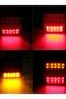 2pcs 2pcs 12V 20-LED Trailer Taillight Assembly 107x102x30mm Brake Stop Turn Signal Light Lamp Water - 8