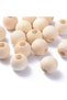 20 pc Unfinished Wood Beads Natural Wooden Loose Beads Spacer Beads Macrame Beads Large Hole Bead... - 3