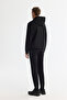 Men's Black Hooded Flexible Soft Texture Interlock Fabric Basic Regular Fit Sweatshirt B001101 - 4