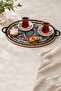 Hand Embroidered Enamel Copper Tray 48X34 cm Large Size Tea Coffee Presentation and Serving Tray - 6