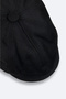 Men's Black Wool Blend Buttoned Cap Hat A42Y9272 - 3
