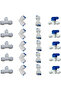 1/4" OD Quick Connect Push In to Connect for RO Water Reverse Osmosis System Water Tube Fitting S...