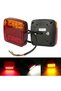 2pcs 2pcs 12V 20-LED Trailer Taillight Assembly 107x102x30mm Brake Stop Turn Signal Light Lamp Water - 7