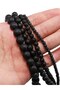 8mm Wholesale Natural Black Lava 6mm 8mm 10mm 12mm round Volcanic Loose Beads for Jewelry Making Or - 8