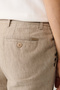بنطلون رجالي من مزيج الكتان بجيوب جانبية وقصة مريحة A41Y3260 - 7