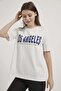 Armalife 10270 Text Printed Bis Collar Women's T-Shirt