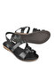 , Women's Genuine Leather Sandals 1511010Z4012 Black - 5