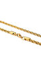 24inch 60cm 2MM 2-6MM Gold Color Twisted Rope Chain Necklace Stainless Steel Never Fade Waterproof C - 5