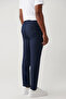 Men's Navy Blue Side Pocket Flexible Fabric Lightweight Relaxed Fit Trousers A41Y3206 - 5