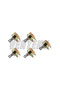 50K Ohm 10PCS WH148 Potentiometer 6Pin 15mm Shaft with Nuts and Washers Linear Potentiometers B1K B2 - 6