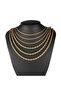 24inch 60cm 2MM 2-6MM Gold Color Twisted Rope Chain Necklace Stainless Steel Never Fade Waterproof C - 6