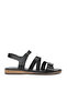 , Women's Genuine Leather Sandals 1511010Z4012 Black - 2
