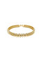 Steel Gold Basic Zircon Bracelet
