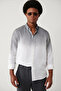 Men's Black Button down Collar 100% Linen Comfort Fit Shirt A41Y2195 - 3