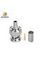 5sets 5/10Sets BNC Male Crimp Connectors RG58 Coax Cable Plug for CCTV Camera BNC Communication Conv - 5