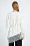 Fullamodest Lace Asymmetrical Cut Tie-Waist Tunic - 8
