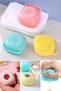 2Pcs Silicone Bath Shower Gel Pouch with Reservoir Shampoo Exfoliating Body Massage Brush Bath Washcloth Dish - 2