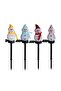 Blue Warm White LED Snowman Solar Garden Light Outdoor Ground Stake Light Solar Powered Xmas Pathway - 2