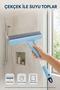 4-in-1 Spray Glass Cleaning Tool – Glass Cleaner with Squeegee, Brushed Window & Mirror Cleaner - 4