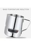 350ml 350mL Stainless Steel Milk Frothing Pitcher Temperature Display Milk Frother Pitcher Jug Cup f