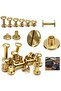 8x3mm 30Pcs 10/20/30 Pcs Solids Brass Binding Screws Chicago Rivet Leather Craft Fasteners for Photo - 8
