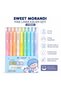 Set of 9 Colorful Fine Tip Ballpoint Gel Pens (the Body Color Matches the Writing Color) Ad21803