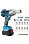 10-Piece 1/2 Inch Crv Torque Wrench Set, 8-19mm, High-Torque Electric Impact Wrench Accessories, ...