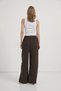 Beli Rubber Detailed Lace-Up Muslin Trousers - 6